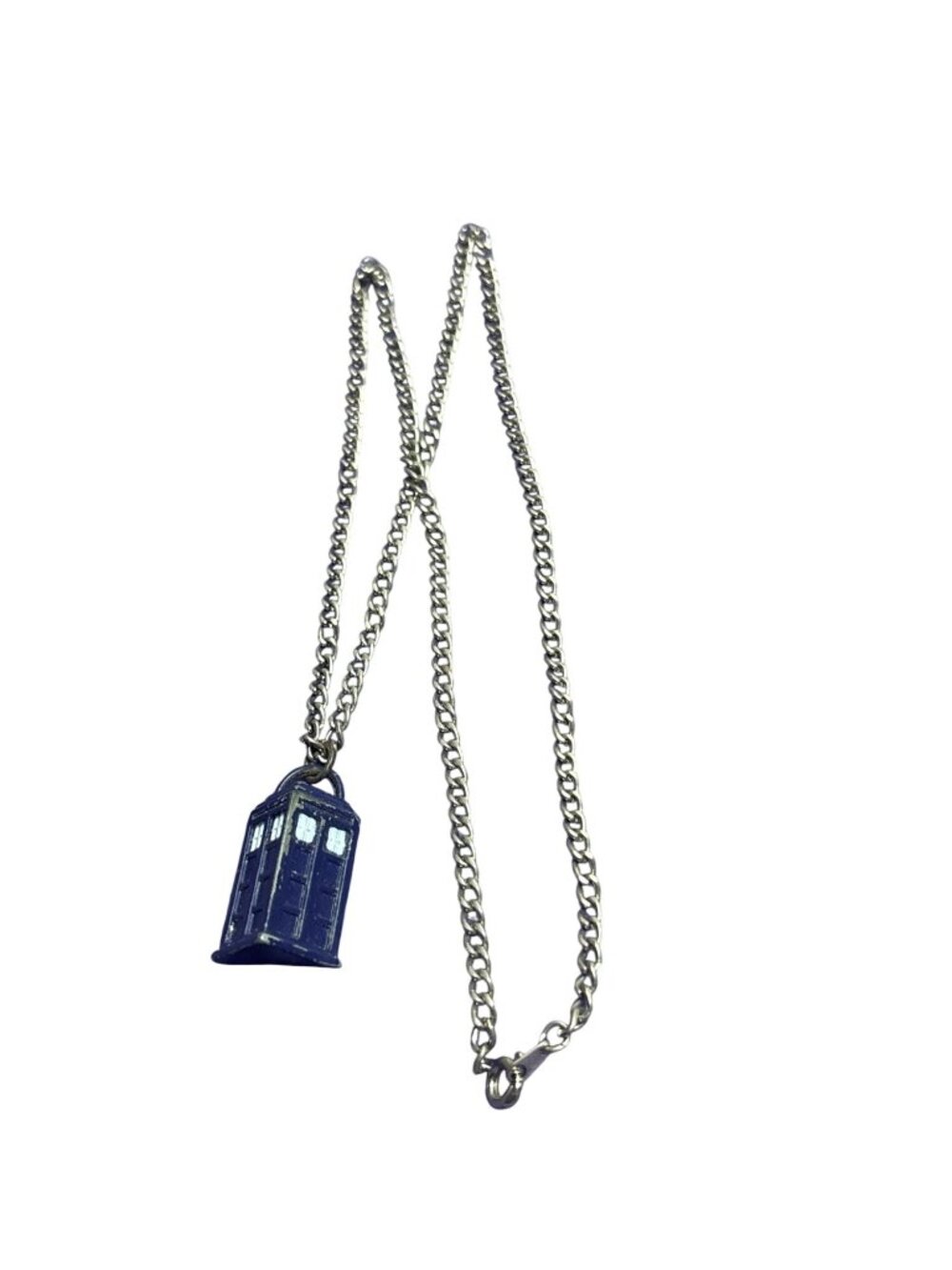 BBC DR Who Tardis Necklace Paint Wear